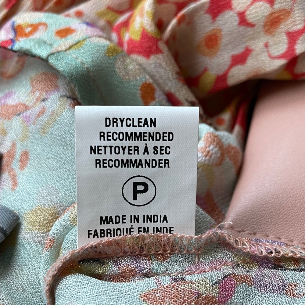 Bla-nk Miranda Peasant Blouse Floral Patchwork Size S Boho Babydoll Ruffled - Picture 9 of 12